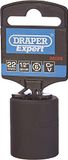 Draper 28529 Expert Impact Socket, 1/2" vierkante aandrijving, 410mm x 22mm, blauw