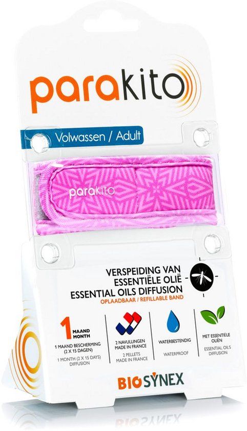 Para'kito Anti-Muggen Armband Volwassenen Paars