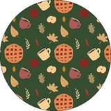 Bonateks, Ronde digitaal bedrukte muismat, antislip onderkant, voor kantoor en thuis, diameter: 22 cm