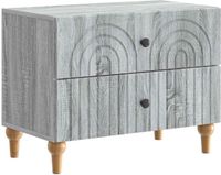 vidaXL Nachtkastje Grijs Sonoma 62 x 34,5 x 48 cm Bewerkt hout