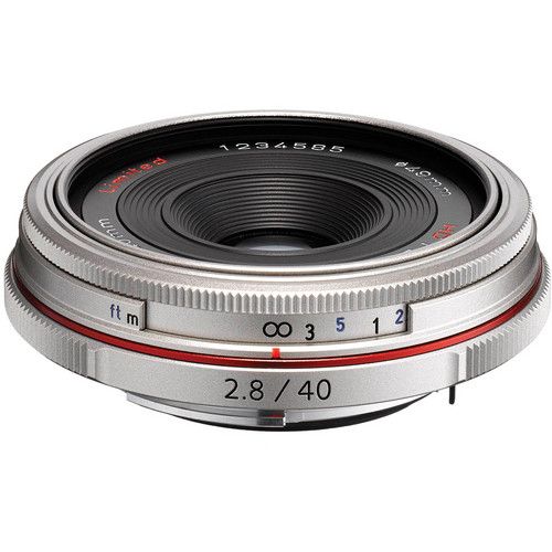 Pentax HD DA 40MM F2.8 LIMITED SLR Zilver Lens