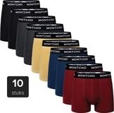 MONTCHO 10 Pack Boxershorts Heren - Aarde Mix - Voordeelpakket - Maat S t/m XXL