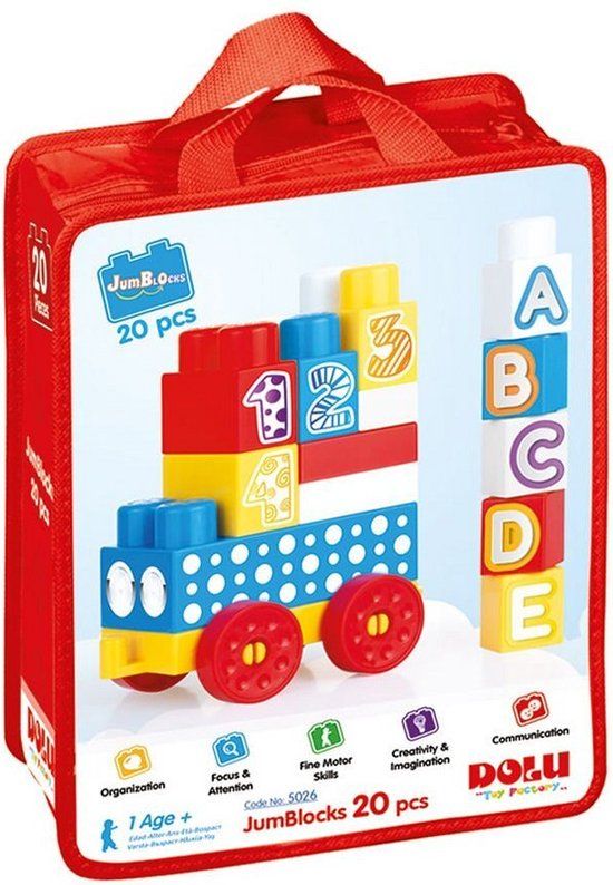 Dolu Blokkentrein met 20 Blokken