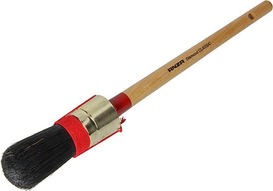 Anza PRO Titanium Ronde Kwast - Maat 20 - Synthetisch Haar - Neutraal