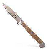 GÜDE Solingen Groentemes gesmeed, 8 cm, notenhout, ALPHA WALNOOT, dubbele bolster, Handgemaakt Duitsland