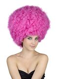 Rire Et Confetti Fiedis056 – accessoires voor kostuum – pruik – Afro – maat XL – roze