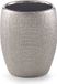 Zeller Tandenborstelhouder - Keramiek - Zilver Glitter - D8 x H10 cm