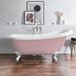 Hudson Reed Vrijstaand Bad Klassiek 171cm x 74cm - Camellia Pink (Rose), met Witte Badpoten | Oxford