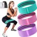 Merkloos / Sans marque Antislip trainingsbanden voor benen en billen - 5 pakken - white