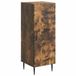 vidaXL Dressoir Gerookt eiken 33 x 34,5 x 89,5 cm Bewerkt hout