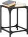 Maison Exclusive - Tables basses avec plateau en verre, 2 pièces, noir, 30x30x40 cm, acier