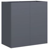 VidaXL Plantenbak Staal Antraciet 80x40x80 cm