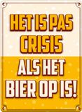 Paper dreams Metal signs - Crisis