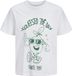 JACK&JONES JJFUNNY FRUIT TEE SS CREW NECK T-shirt Homme S Coton Regular Fit Blanc