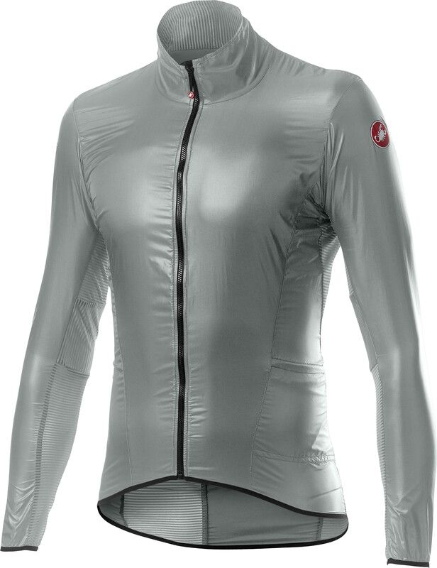Castelli Aria Shell Jas Heren, silver/gray - 8050949072639