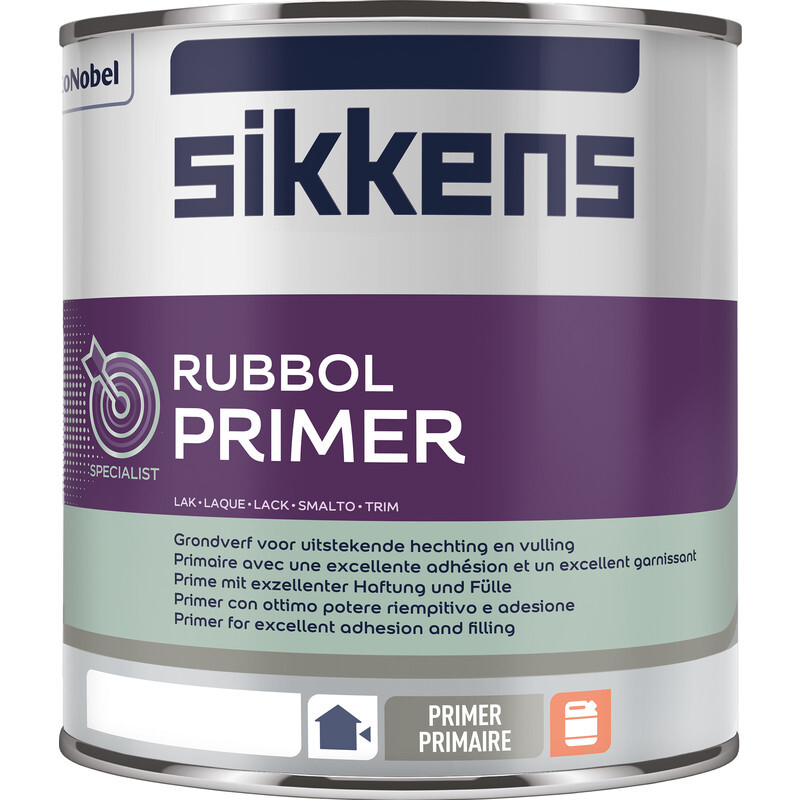 Sikkens Rubbol Primer Plus Alkyd 1L grijs NN.01.45