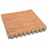 vidaXL Zwemgrondmat - 6 stuks - Hout - 4,32 m² - EVA Schuim