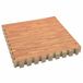 vidaXL Zwemgrondmat - 6 stuks - Hout - 4,32 m² - EVA Schuim
