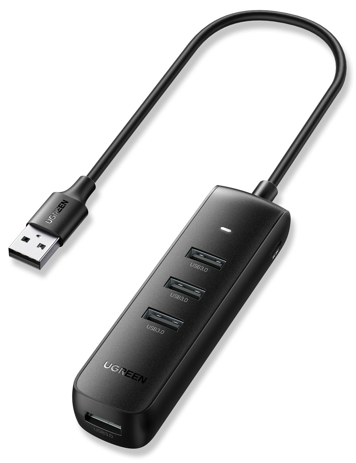 Ugreen 10915 USB 3.0 Hub - 4-Port - 0.25m - Black