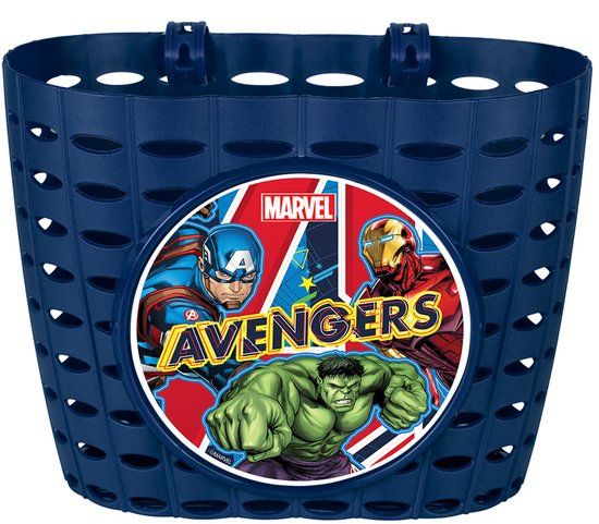 4KidsOnly Marvel Avengers Fietsmand Junior 20 Cm Blauw