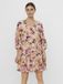 VERO MODA VMGIGI 3/4 SHORT DRESS WVN - Dames - Mini jurken - M - Viscose/Polyamide - Sepia Rose