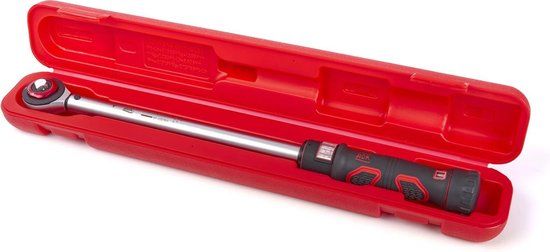 AOK 1/2" Professionele Momentsleutel 40-200 Nm. 60-120 Tands Met Doordruk Vierkant