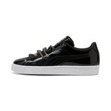 PUMA Sneakers laag 'Suede Bloom Patent' zwart