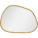 Miroir Mural Miroir Décoratif Forme Organique Avec Cadre En Bois Horizontal Ou Vertical 70 X 50 Cm Naturel