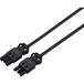 Sygonix SY-6676356 Verlengkabel Zwart 1 m