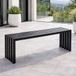 DanDiBo Ida 96245 Tuinbank, metaal, weerbestendig, 120 cm, zwart