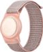 By Qubix - AirTag nylon loop bandje - M/L - Zand roze
