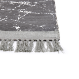 Beliani HANLI Vloerkleed Grijs 80 x 150 cm Viscose