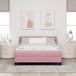 Prolenta Maison Exclusive - Lit boxspring avec tête de lit Rosa 200 x 160 cm, velours
