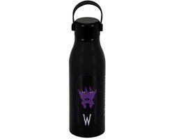 Wednesday Karactermania Wednesday Drinkfles Aluminium Zwart/Paars 0.75L