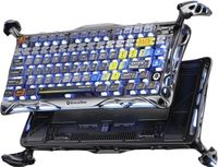GravaStar Mercury K1 Pro, clavier mécanique sans fil, gaming, disposition ANSI US, 2,4 GHz et Bluetooth, couleur : Interstellar Silver