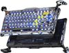 GravaStar Mercury K1 Pro, clavier mécanique sans fil, gaming, disposition ANSI US, 2,4 GHz et Bluetooth, couleur : Interstellar Silver