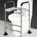 Wan GmbH Abattant de toilette réglable - Rehausseur de toilette avec poignées - Support sécurisé - Stabilisation par ventouse - Hauteur d'assise 49-59 cm - Blanc