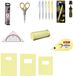 Diverse Merken SSP B.V. Back to School - Complete Schoolset - Schriften A4 & A5, Etui, Schrijfwaren en Geometrieset - Pastel Geel