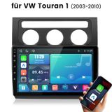JUNSUN 10-inch Linux autoradio met draadloze CarPlay en Android Auto, Bluetooth, FM, USB, geschikt voor VW Touran 1T1, 1T2, 1T3, bouwjaar 2003-2010