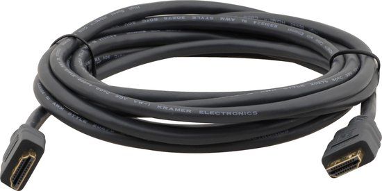 Kramer Electronics C−MHM/MHM HDMI kabel 1,8 m HDMI Type A (Standaard) Zwart