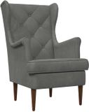 vidaXL Fauteuil Donkergrijs Fluweel