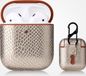 By Qubix AirPods 1/2 hoesje PU Leer Slangenleer - Goud