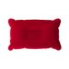 LifeChic Opblaasbaar reiskussen, 38 x 24 cm, bordeaux, comfort en ondersteuning voor de hals, perfect voor reizen en ontspanning, vliegtuig, auto, trein en kantoor, gemakkelijk op te blazen