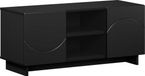 vidaXL - Tv-meubel - 90 x 34,5 x 40 cm - Zwart - Bewerkt hout