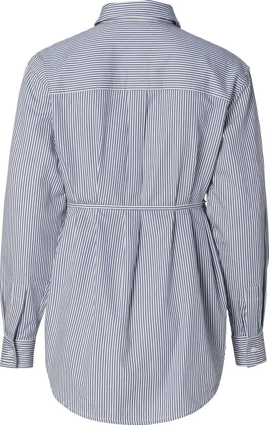 Noppies Blouse Arles Zwangerschap - Maat M - Gris blue Stripe - Vrouwen