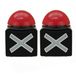 Merkloos Buzzer Drukknop - 2x - 13 x 11 cm - Spel Knop - Buzzer / TV Show Knop