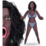 Imani Poupée gonflable réaliste noire bouche gourmande
