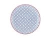 H&H Positano Fruitbordenset, steenwerk, blauw/rood, 6 stuks