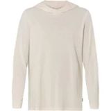 VAUDE Mineo LS Hoody, Trui, Dames Outdoor Sporttrui, Capuchon, Losse pasvorm, Polyester, Wol, Effen, Beige, Maat 42