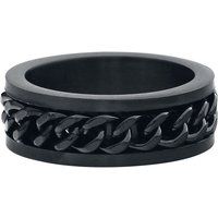 etNox hard and heavy Ring - Mesh Steel - zwart